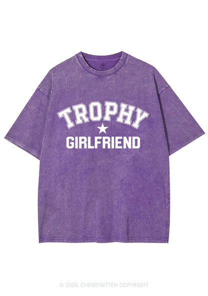 Trophy Girlfriend Y2K Shirts Washed Tee Cherrykitten