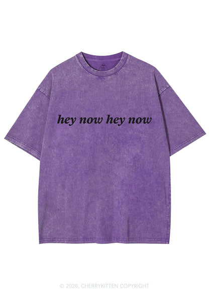 Hey Now Y2K Shirts Washed Tee Cherrykitten