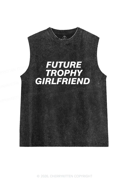 Future Trophy Girlfriend Y2K Washed Muscle Tank Cherrykitten