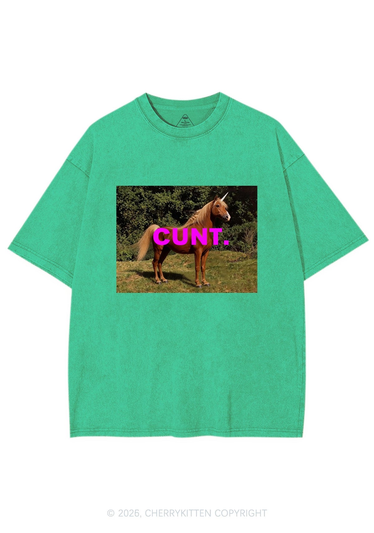 Custom Photo Cxxt Y2K Shirts Washed Tee Cherrykitten
