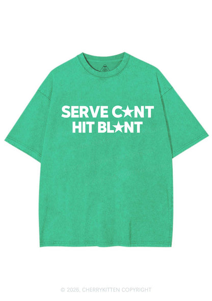 Serve Cxxt Hit Blunt Y2K Shirts Washed Tee Cherrykitten