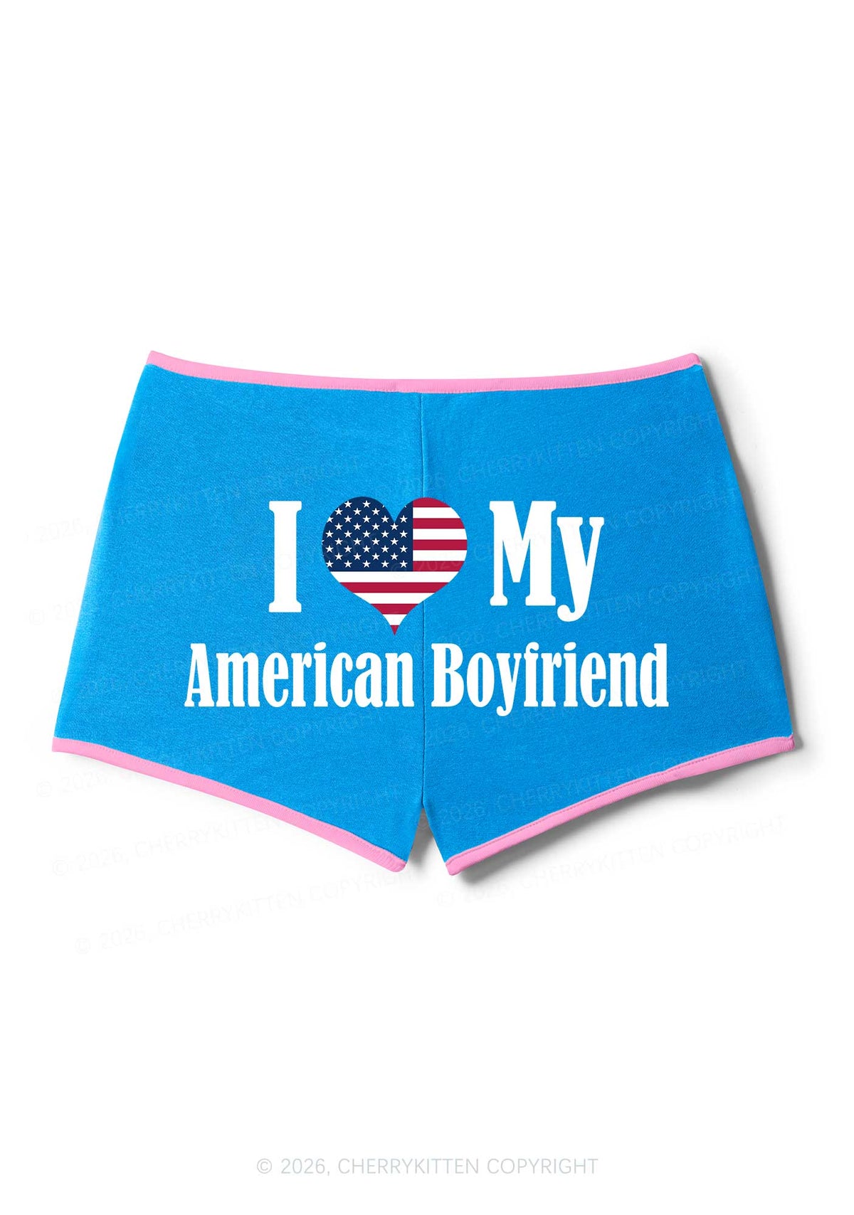 Custom Country Valentine's Day Y2K Booty Shorts Cherrykitten