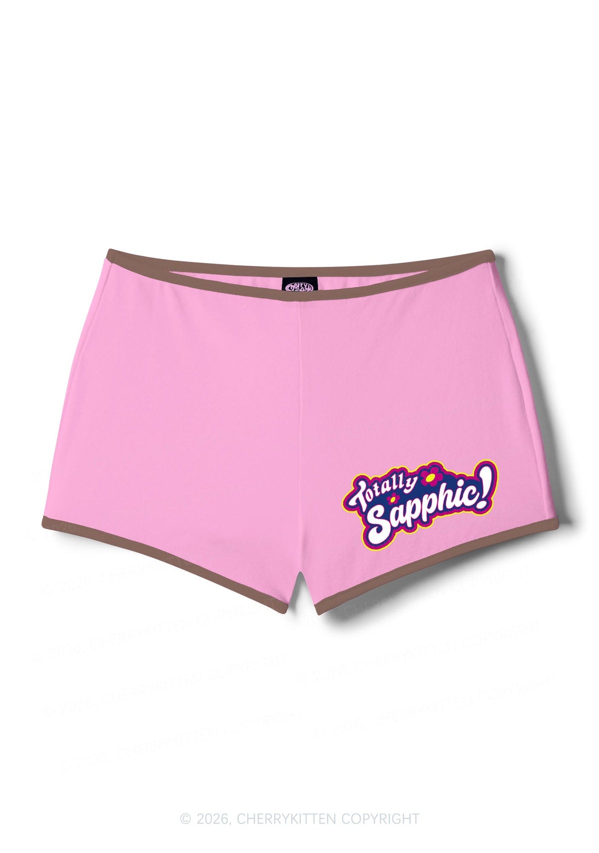 Totally Sapphic Pride Y2K Booty Shorts Cherrykitten