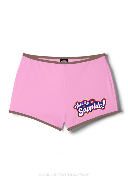 Totally Sapphic Pride Y2K Booty Shorts Cherrykitten