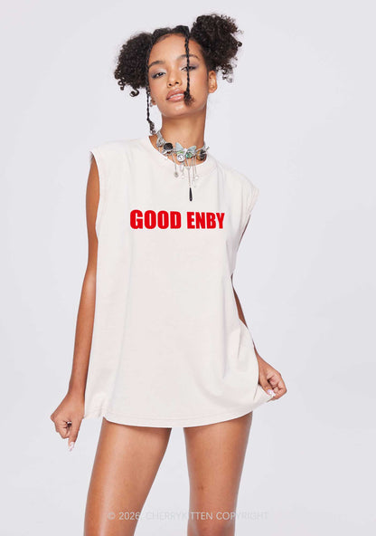 Good Enby Pride Y2K Washed Muscle Tank Cherrykitten