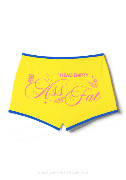 Head Empty Axx Fat Pride Y2K Booty Shorts Cherrykitten