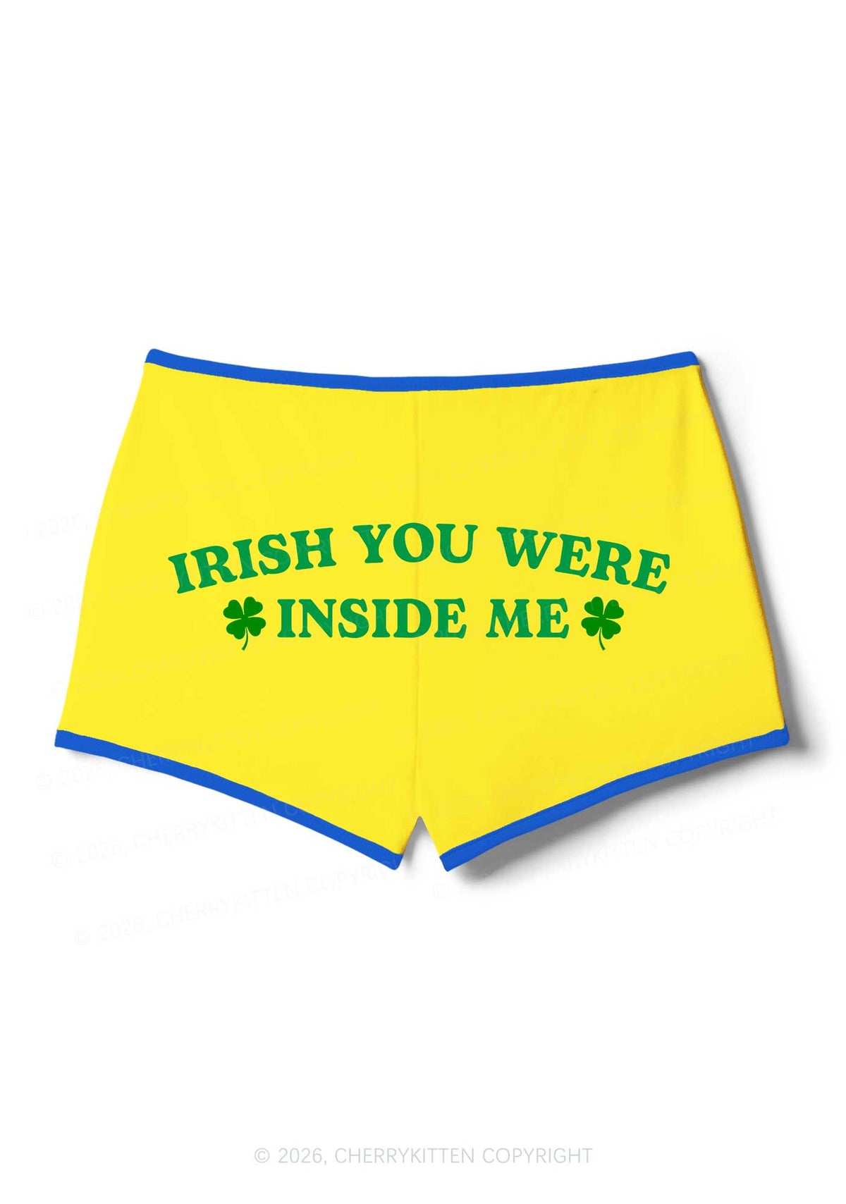 Irish Inside Me St Patricks Y2K Booty Shorts Cherrykitten