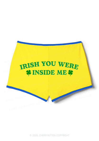 Irish Inside Me St Patricks Y2K Booty Shorts Cherrykitten