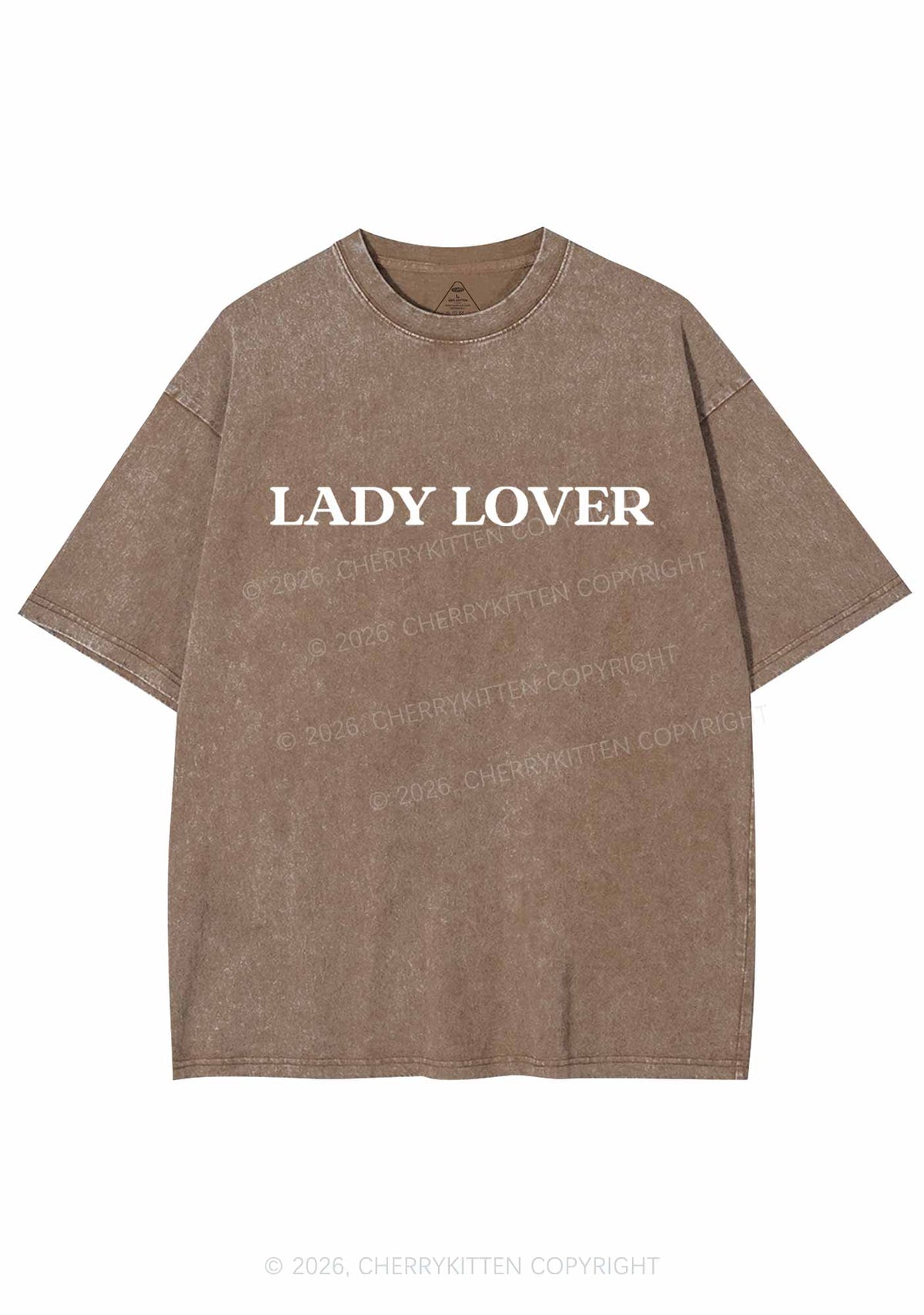 Lady Lover Pride Y2K Shirts Washed Tee Cherrykitten