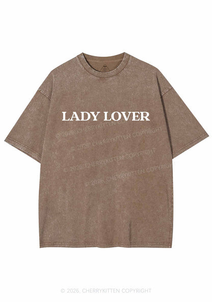 Lady Lover Pride Y2K Shirts Washed Tee Cherrykitten