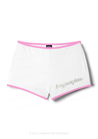 Rhinestone Mini Ketamxxe Y2K Booty Shorts Cherrykitten