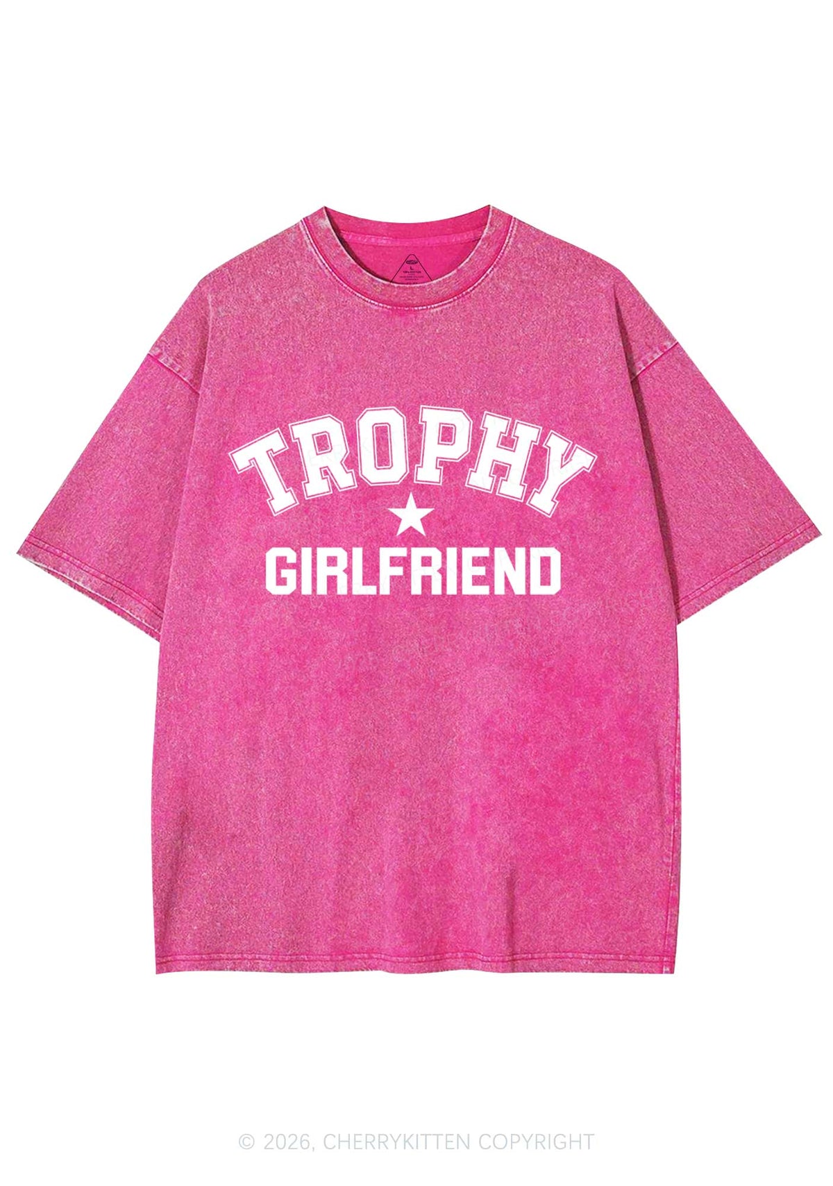 Trophy Girlfriend Y2K Shirts Washed Tee Cherrykitten