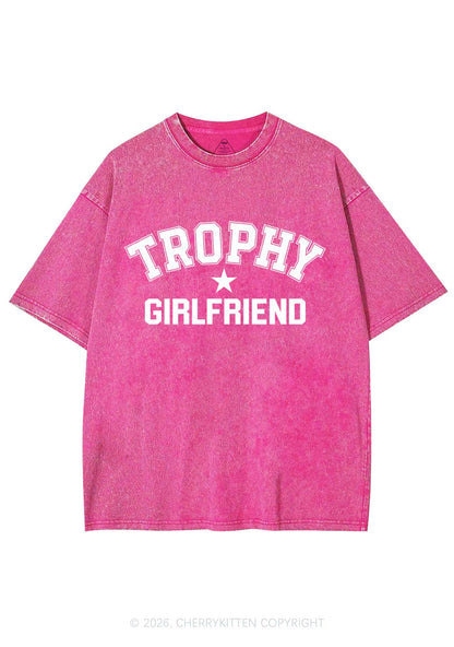 Trophy Girlfriend Y2K Shirts Washed Tee Cherrykitten