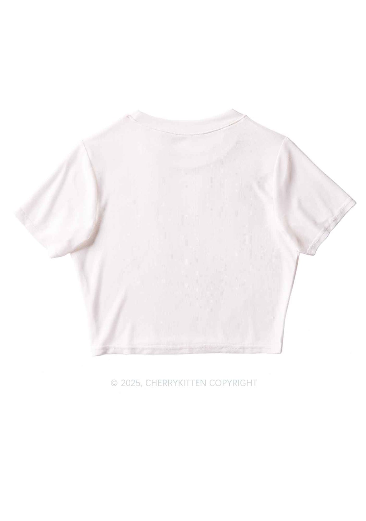 Rainbow Lily Pride Y2K Mesh Crop Top Cherrykitten