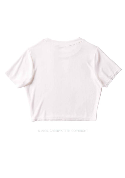 Rainbow Lily Pride Y2K Mesh Crop Top Cherrykitten