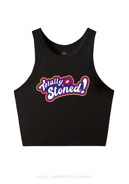 Totally Stoned Y2K Crop Tank Top Cherrykitten