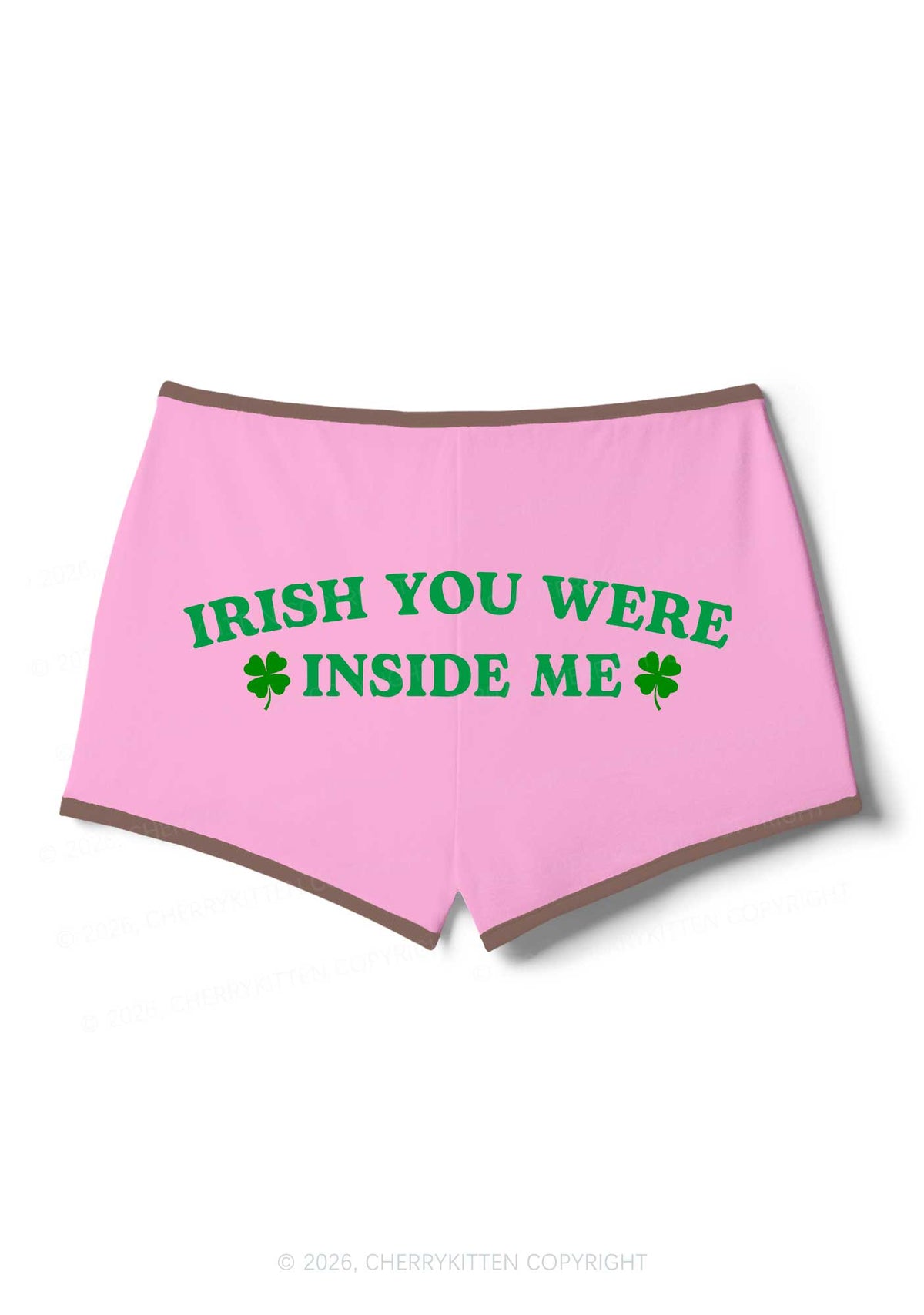 Irish Inside Me St Patricks Y2K Booty Shorts Cherrykitten
