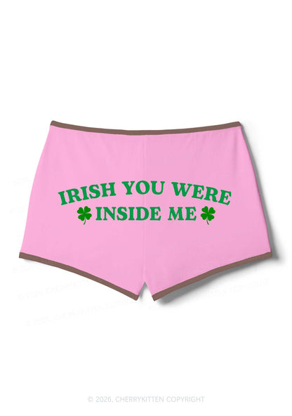 Irish Inside Me St Patricks Y2K Booty Shorts Cherrykitten