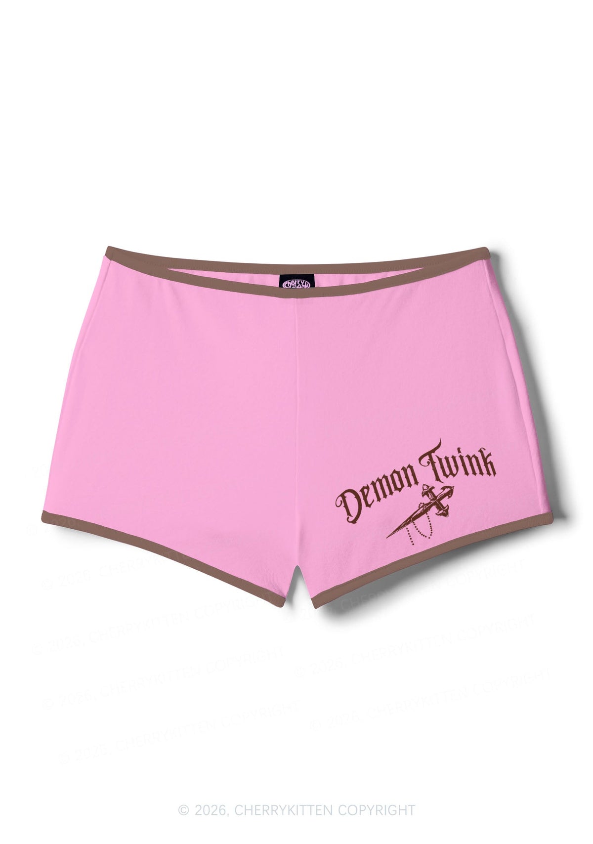 Demon Twink Pride Y2K Booty Shorts Cherrykitten