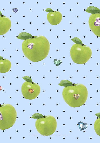 Chic Green Apple Y2K Mesh Crop Top Cherrykitten