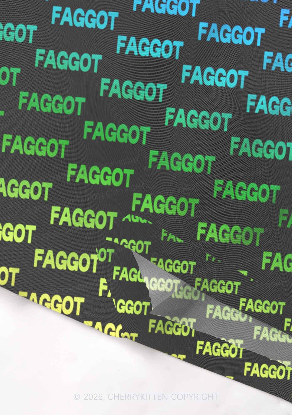 Neon Rainbow Faggot Pride Y2K Mesh Crop Top Cherrykitten