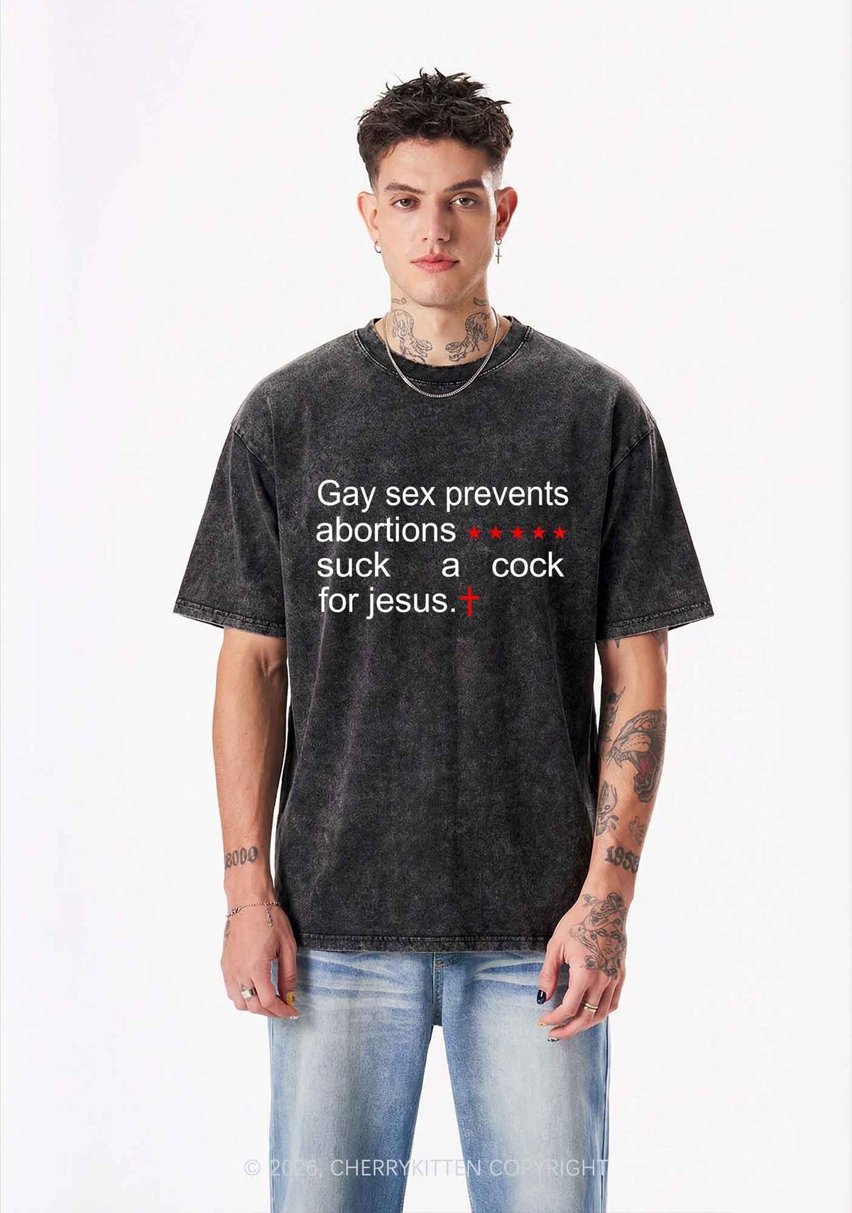 Suck A Cola For Jesus Pride Y2K Shirts Washed Tee Cherrykitten