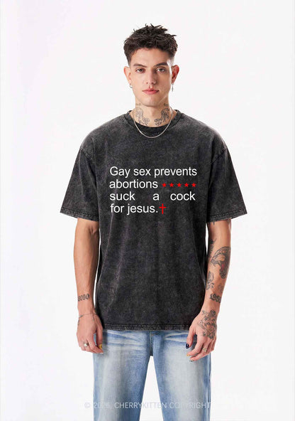 Suck A Cola For Jesus Pride Y2K Shirts Washed Tee Cherrykitten
