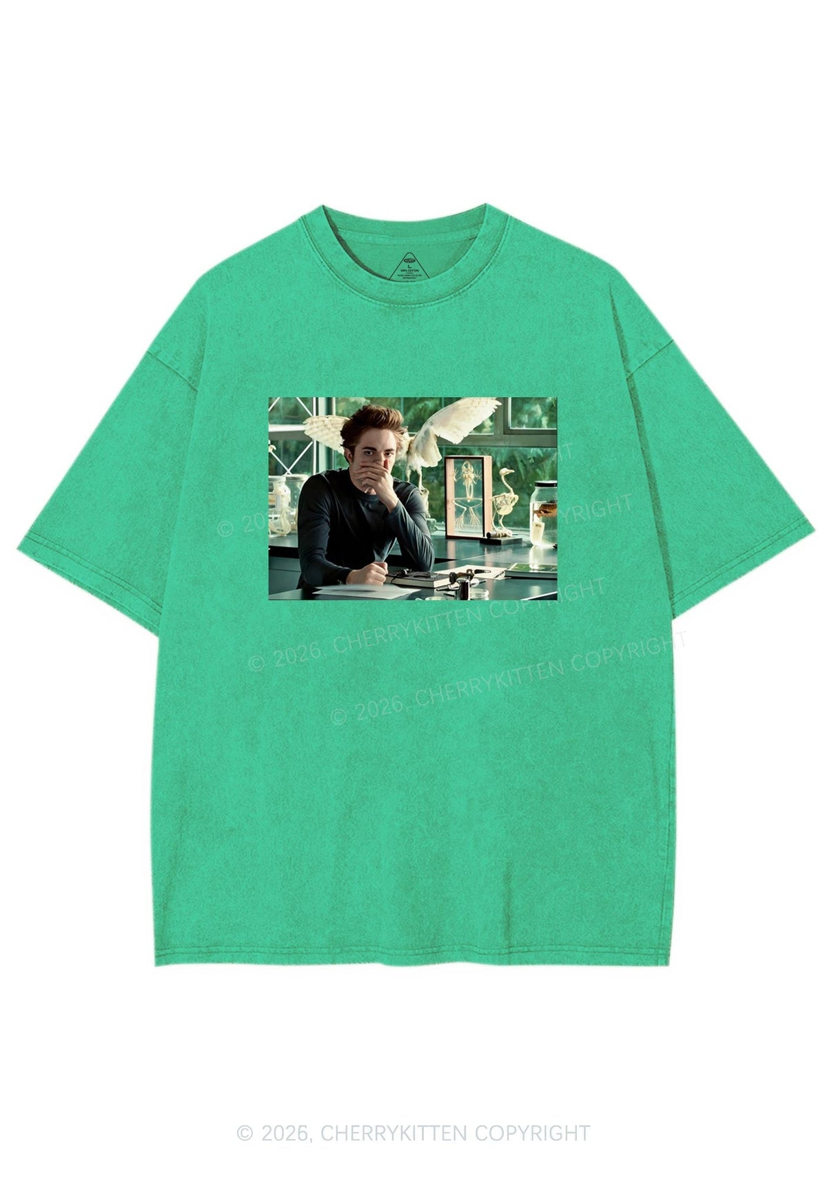 Vampire Boy Y2K Shirts Washed Tee Cherrykitten