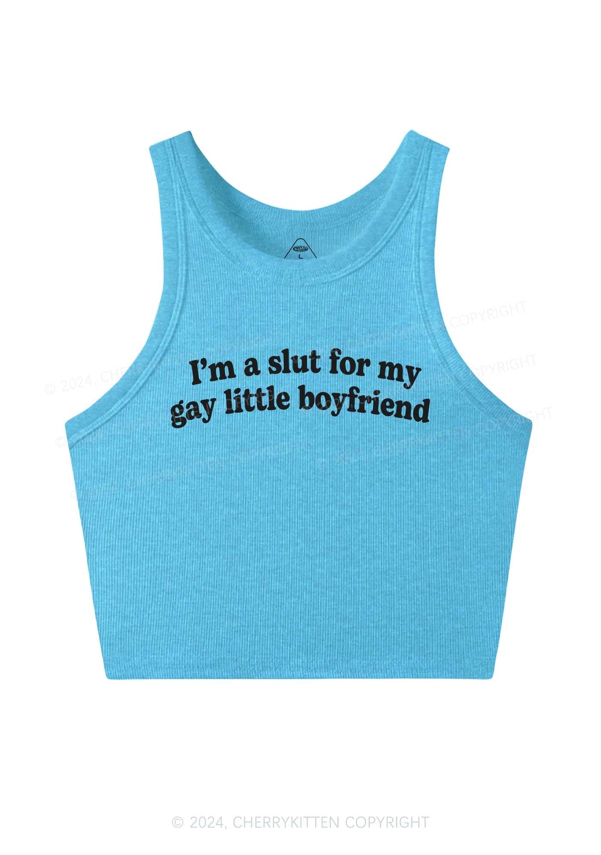 Slxt For My Gay BF Y2K Valentine's Day Crop Tank Top Cherrykitten