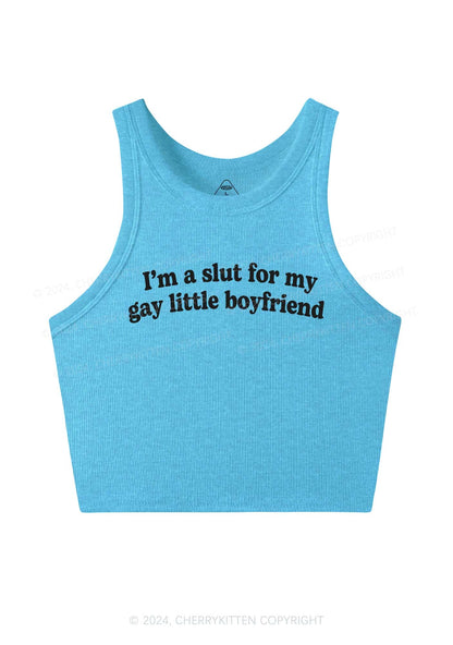 Slxt For My Gay BF Y2K Valentine's Day Crop Tank Top Cherrykitten
