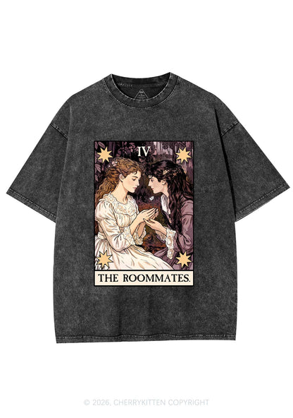 The Roommates Stars Tarot Pride Y2K Shirts Washed Tee Cherrykitten