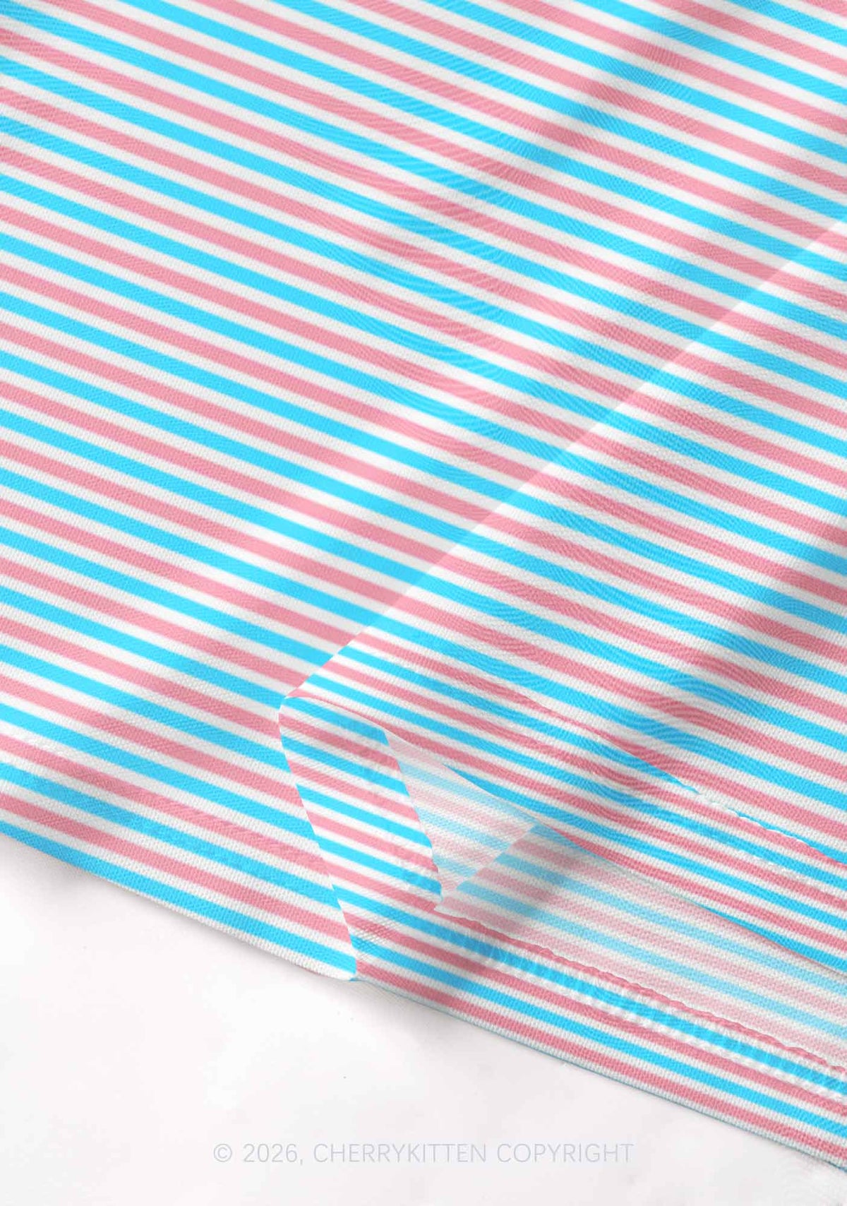 Trans Stripes Pride Y2K Mesh Crop Top Cherrykitten