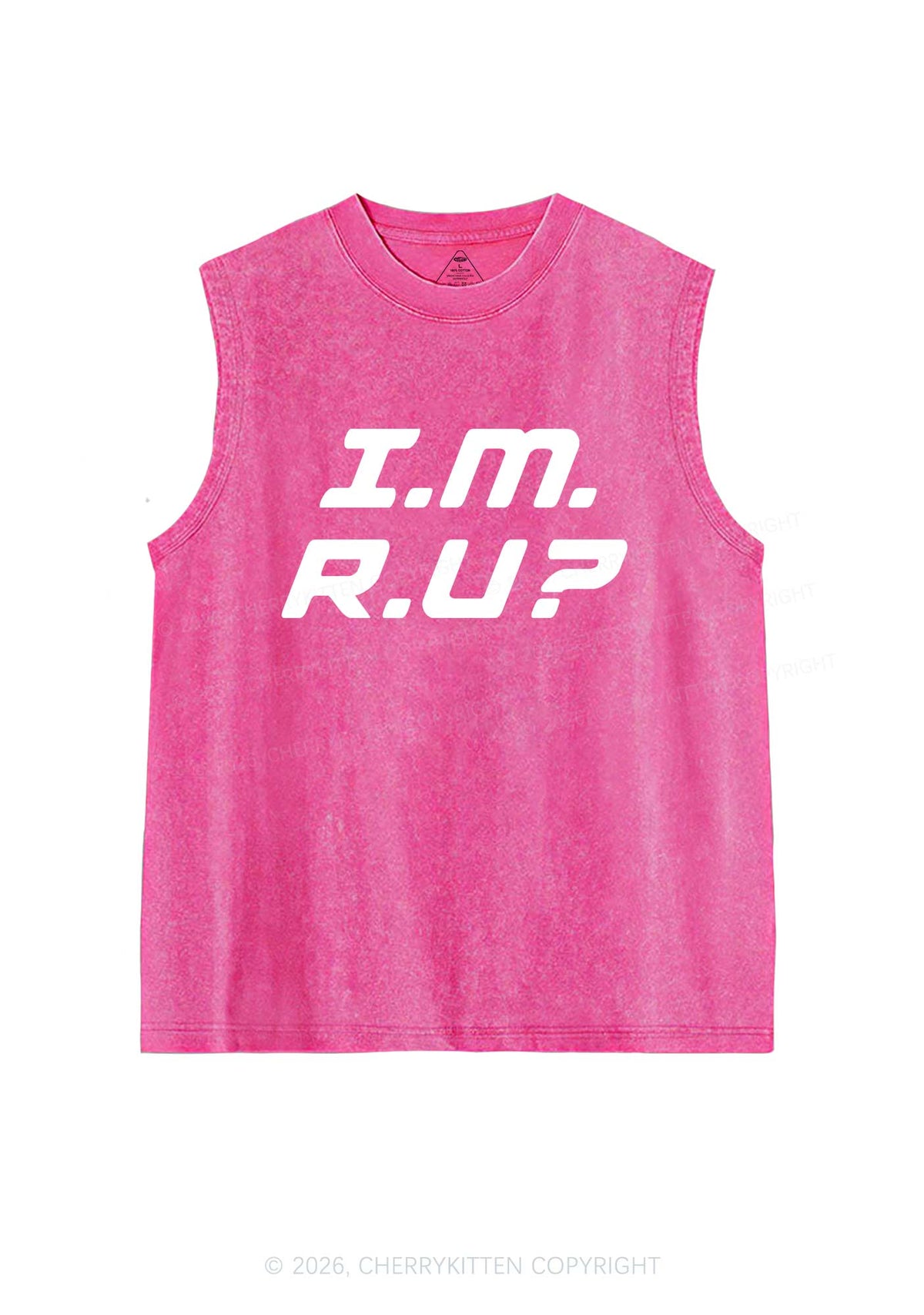 Im Ru Pride Y2K Washed Muscle Tank Cherrykitten