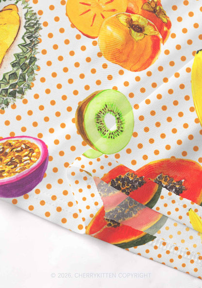 Fruity Dots Pride Y2K Mesh Crop Top Cherrykitten