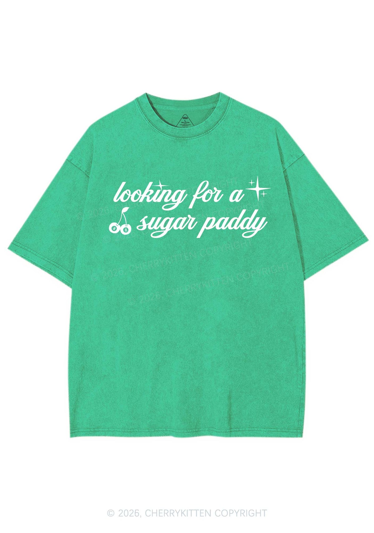 Looking For A Sugar Paddy St Patricks Y2K Shirts Washed Tee Cherrykitten