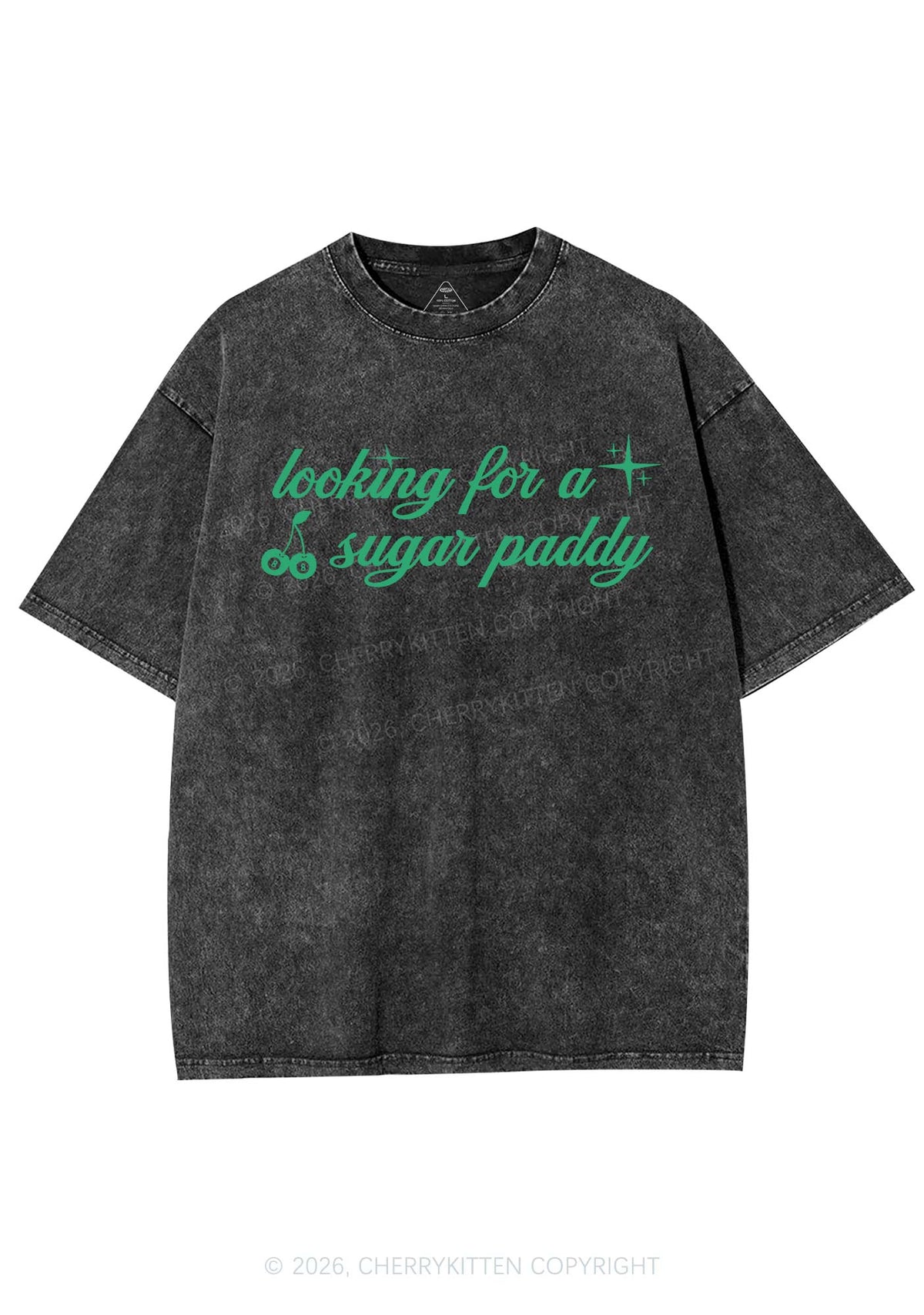 Looking For A Sugar Paddy St Patricks Y2K Shirts Washed Tee Cherrykitten