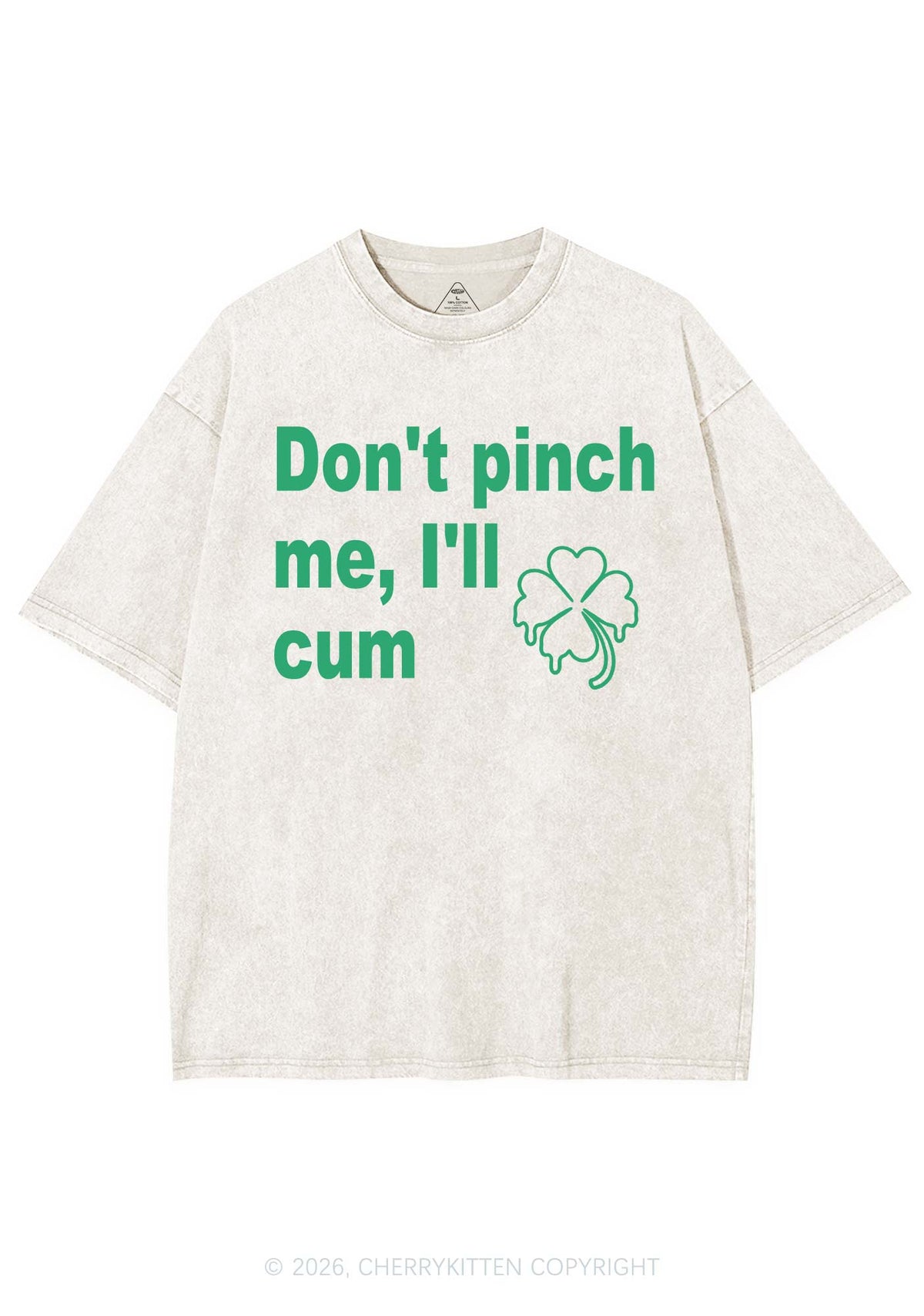 Dont Pinch Me St Patricks Y2K Shirts Washed Tee Cherrykitten