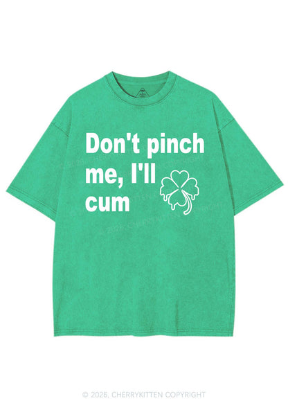 Dont Pinch Me St Patricks Y2K Shirts Washed Tee Cherrykitten