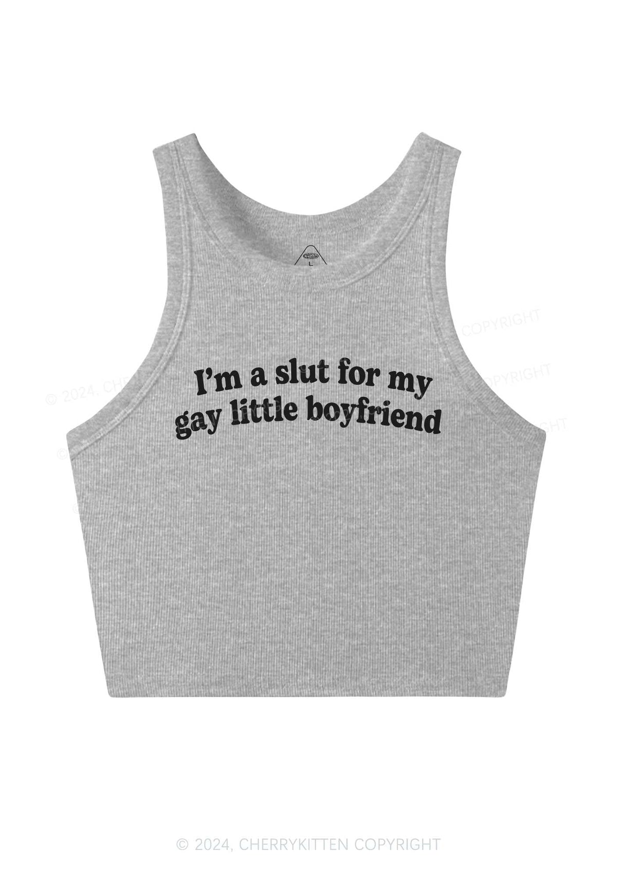 Slxt For My Gay BF Y2K Valentine's Day Crop Tank Top Cherrykitten