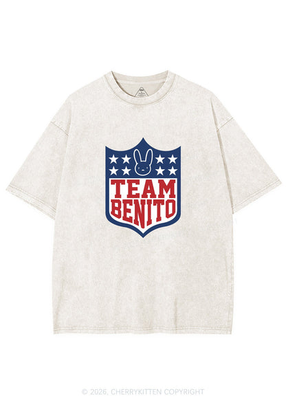 Team Bunny Y2K Shirts Washed Tee Cherrykitten