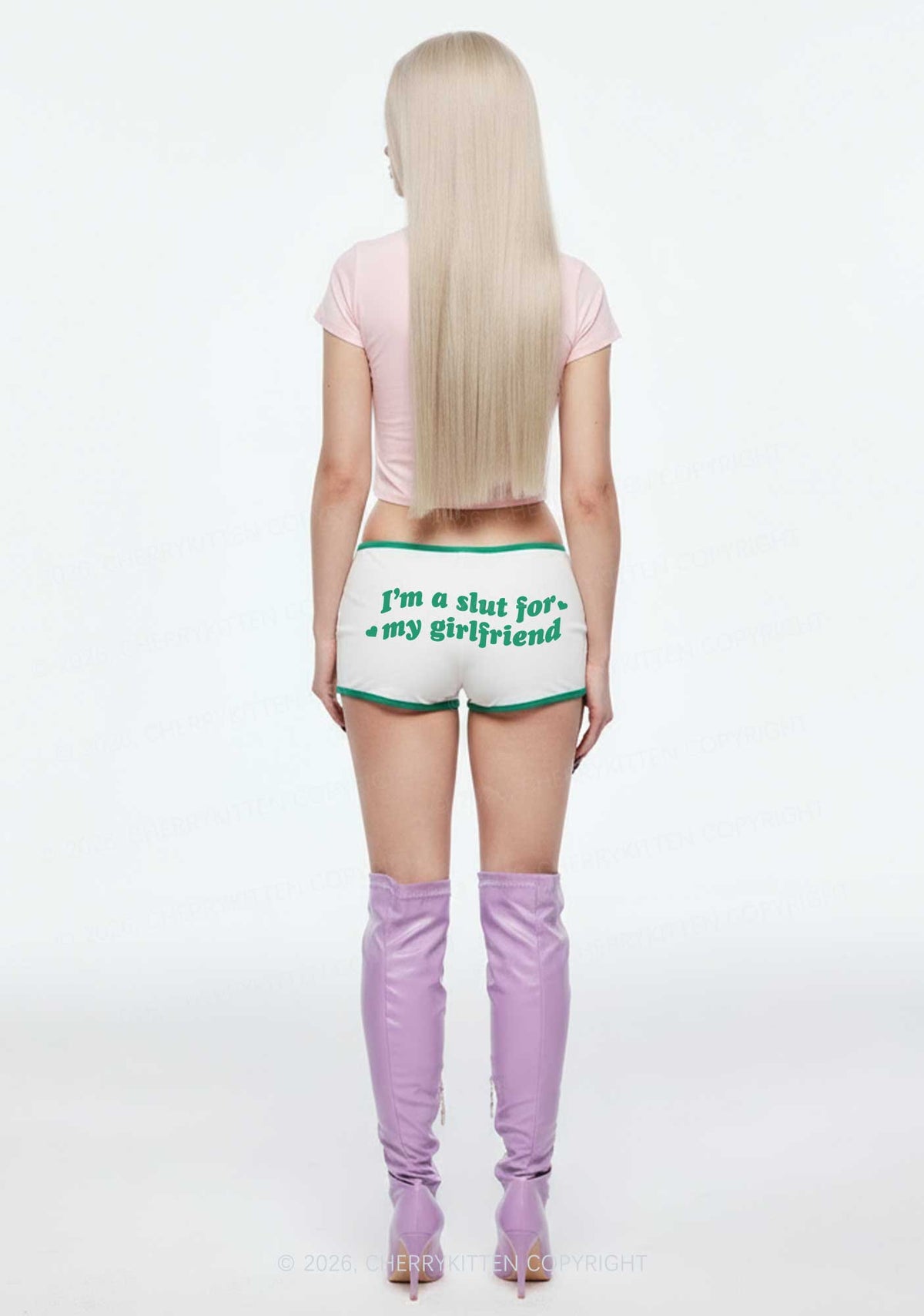 Slxt For My GF Valentine's Day Y2K Booty Shorts Cherrykitten