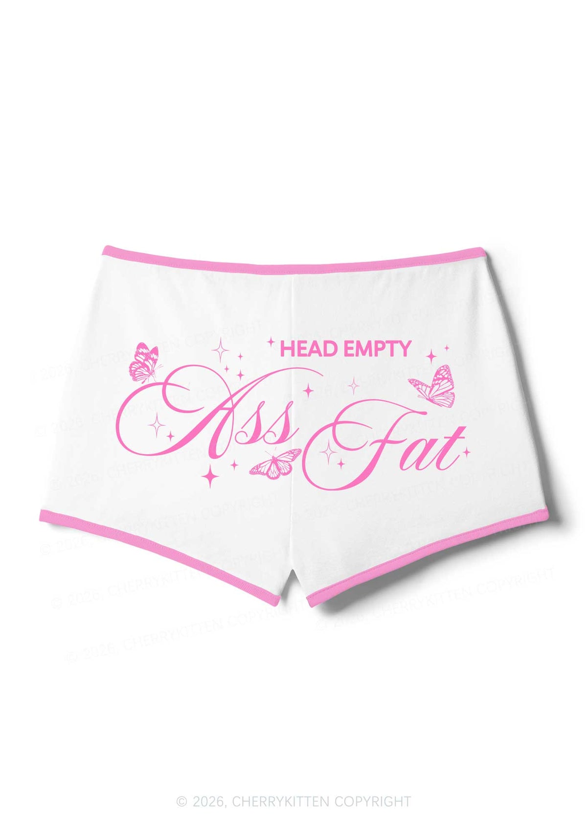 Head Empty Axx Fat Pride Y2K Booty Shorts Cherrykitten
