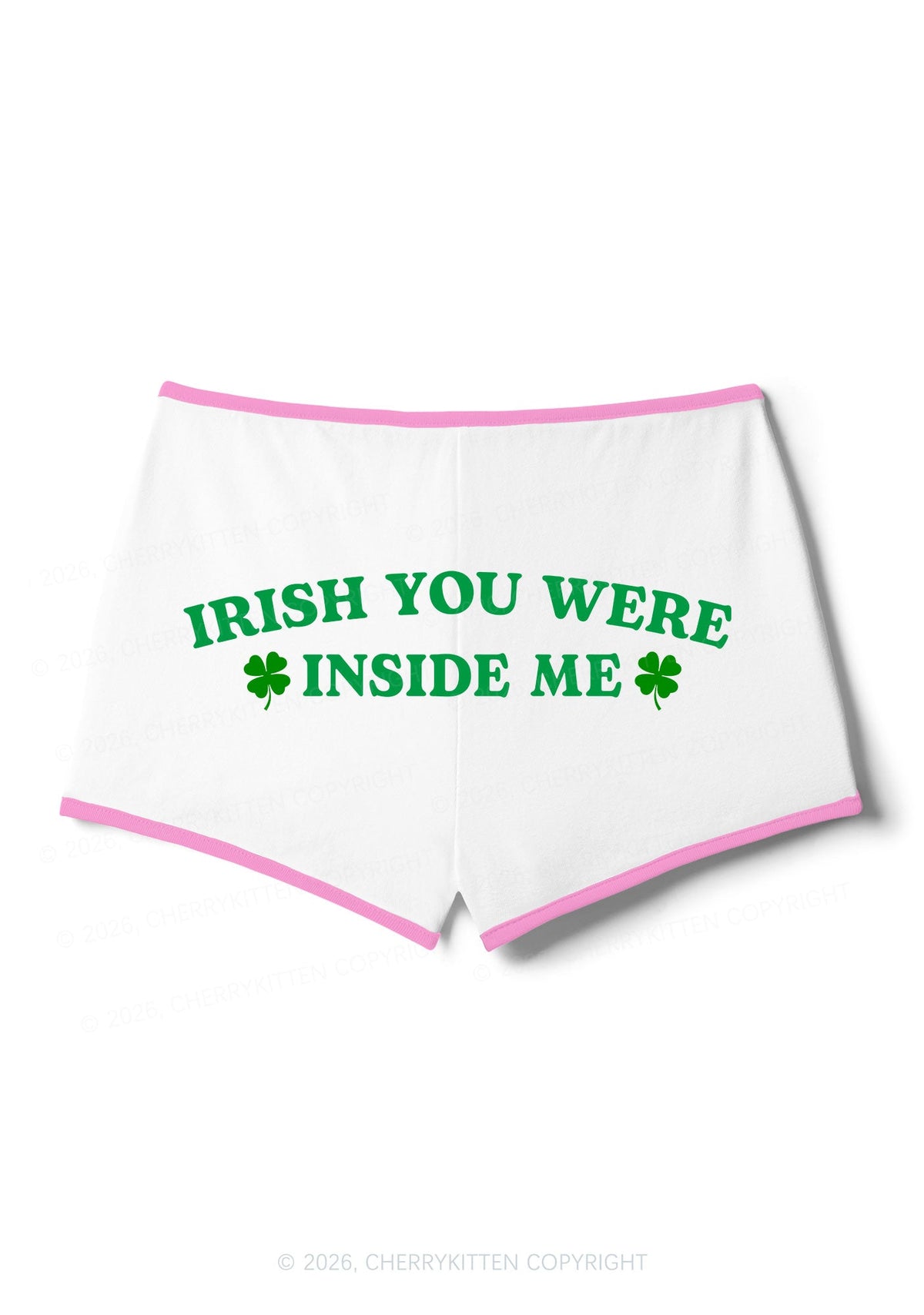 Irish Inside Me St Patricks Y2K Booty Shorts Cherrykitten