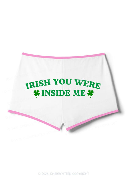 Irish Inside Me St Patricks Y2K Booty Shorts Cherrykitten