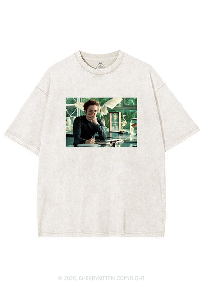 Vampire Boy Y2K Shirts Washed Tee Cherrykitten