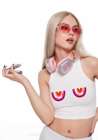 Lesbian Bxxb Y2K Crop Tank Top Cherrykitten