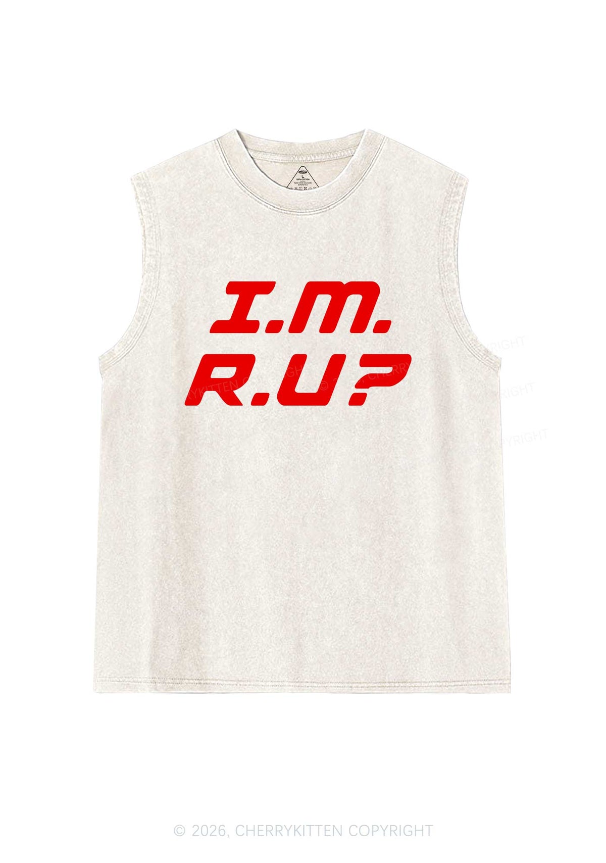 Im Ru Pride Y2K Washed Muscle Tank Cherrykitten