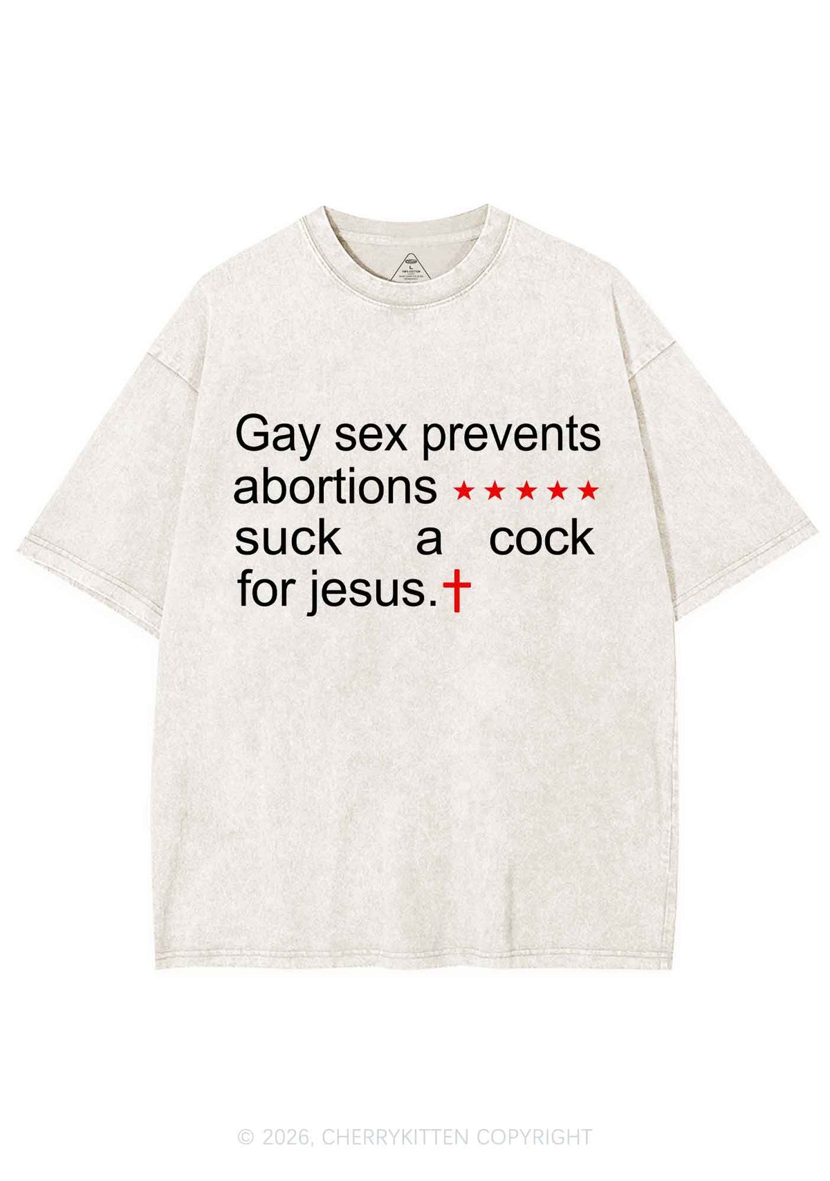 Suck A Cola For Jesus Pride Y2K Shirts Washed Tee Cherrykitten