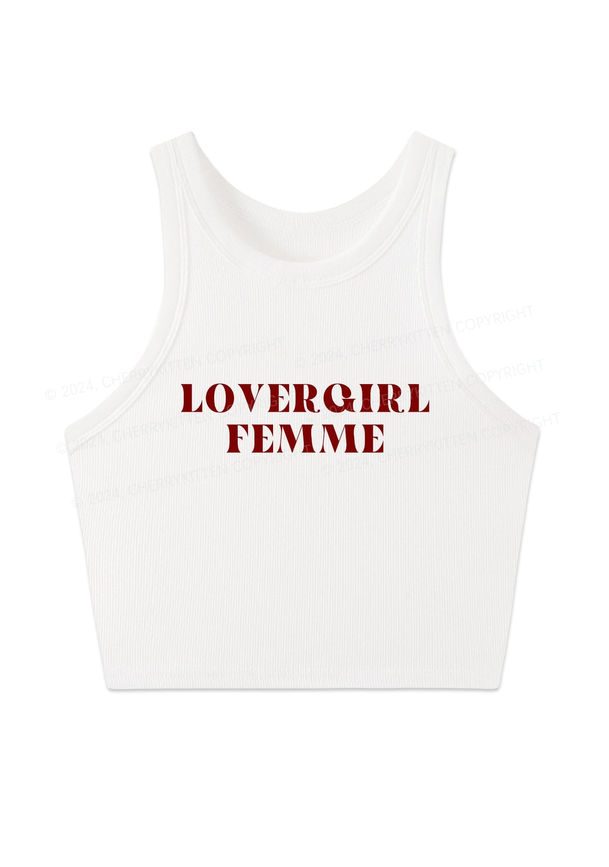 Lovergirl Femme Y2K Crop Tank Top Cherrykitten