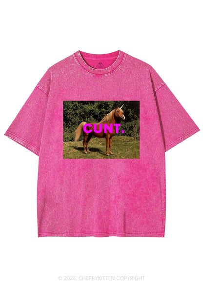 Custom Photo Cxxt Y2K Shirts Washed Tee Cherrykitten